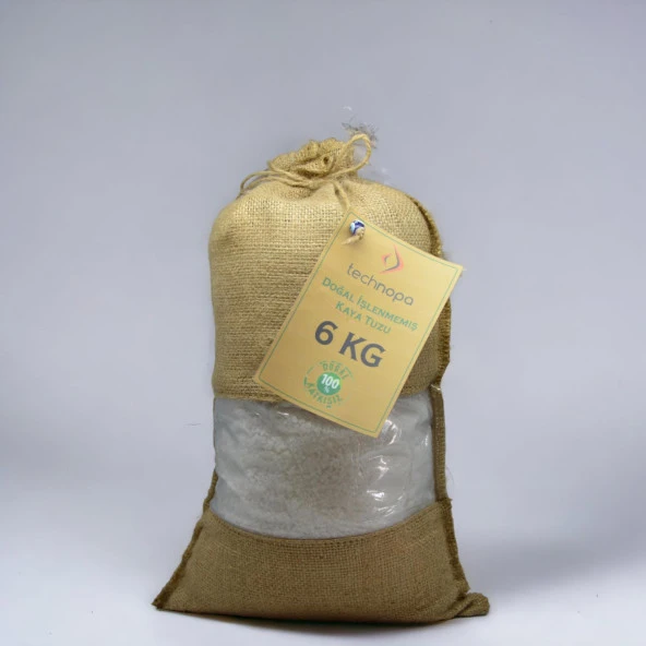 TECHNOPA DOĞAL İŞLENMEMİŞ TANE KRİSTAL KAYA TUZU 6KG - 2