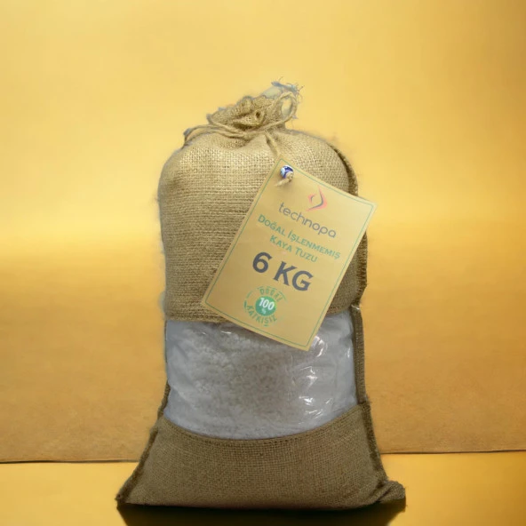 TECHNOPA DOĞAL İŞLENMEMİŞ TANE KRİSTAL KAYA TUZU 6KG - 5