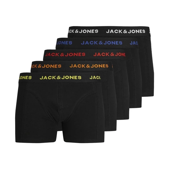 Jack & Jones 12242494 Jacblack Friday 5'li Boxer Siyah