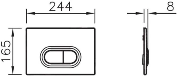Vitra Mat Siyah 8 cm Gömme Rezervuar Seti 800-1896 - 5