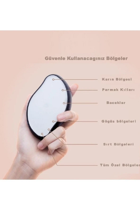 Crystal Eraser Epilasyon Aleti Tüy Silgisi Tüy Alıcı Fiziksel Kristal Epilatör - Resim 2