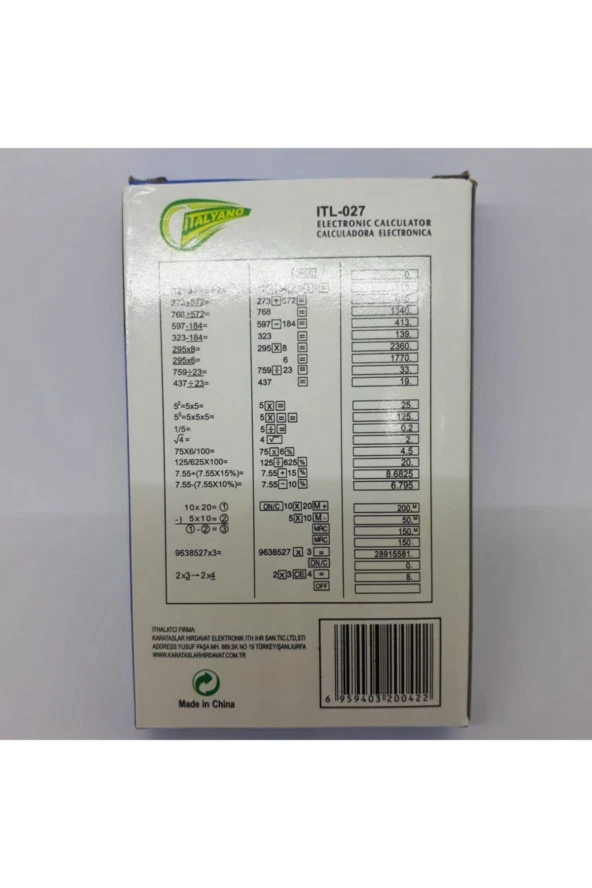 Mini Hesap Makinesi - Kapaklı - Küçük Boy Hesap Makinası - 3