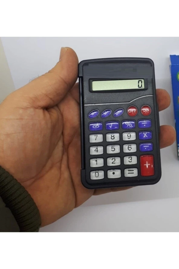 Mini Cep Boy Hesap Makinesi 8 Basamaklı Anahtarlık Kapaklı Sesli Hesap Makinası - 2