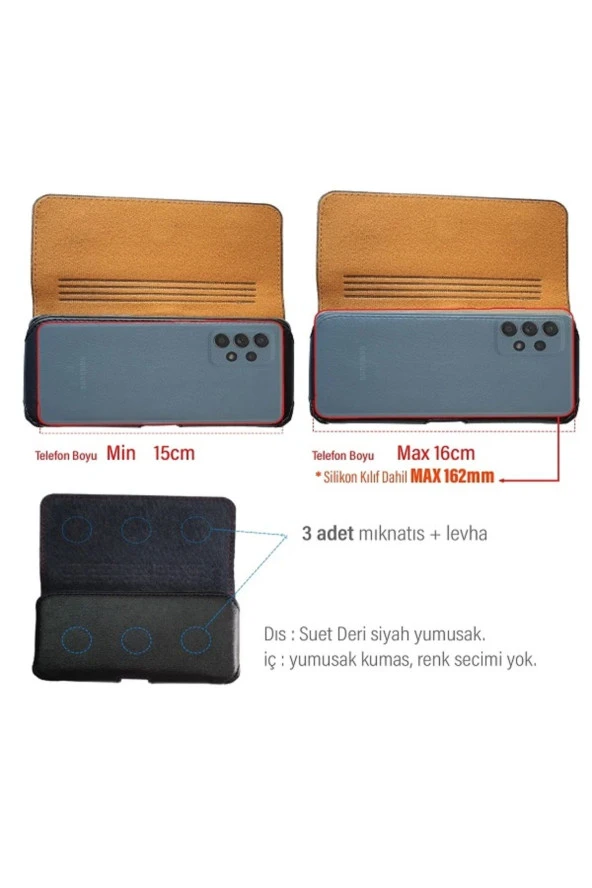 Huawei nova 3i Kemer Kılıfı Bele Takılan Kemer Kılıf Kapaklı Mıknatıslı Yan - 2