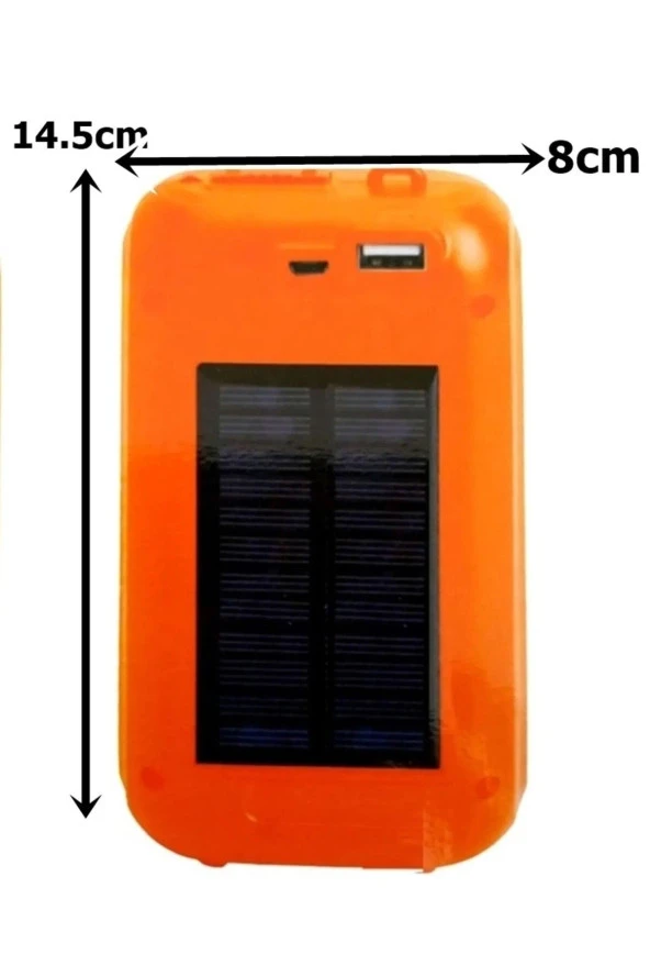 Güneş Enerjili Powerbank Özellikli 32 Led Işıldak 10.000 Mah Gs-875 - 2