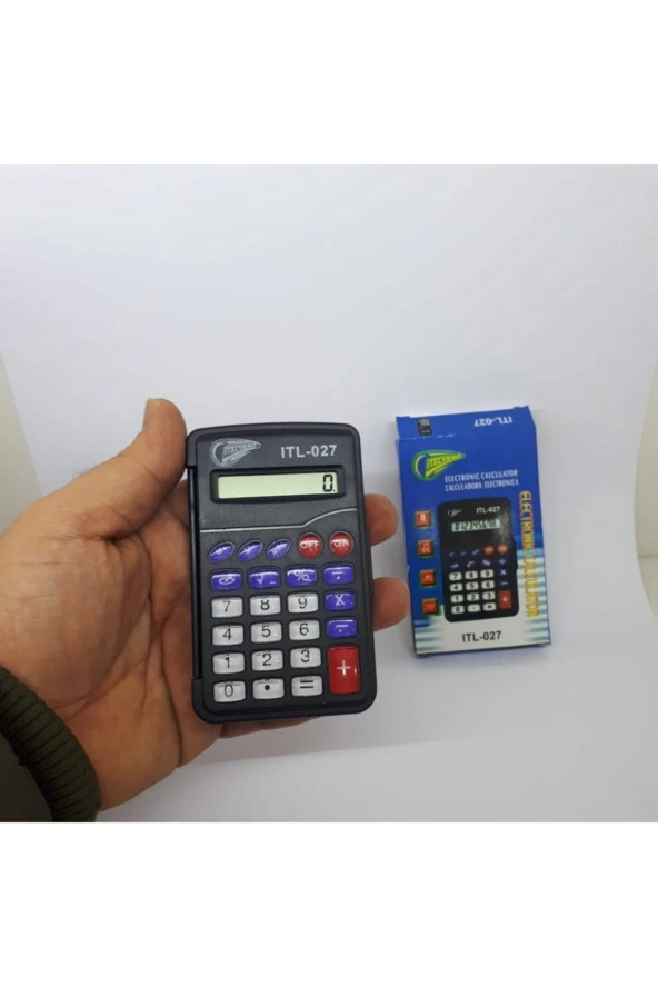 Mini Hesap Makinesi - Kapaklı - Küçük Boy Hesap Makinası - 2