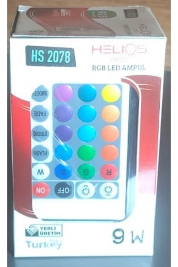 Rgp Rgb Led Ampul Çok Renkli Led Home Uzaktan Kumandalı Dim Edilebilir Ampul - 3
