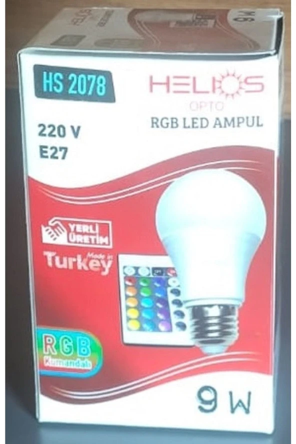 Rgp Rgb Led Ampul Çok Renkli Led Home Uzaktan Kumandalı Dim Edilebilir Ampul - 2