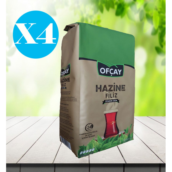 Ofçay Hazine Filiz Çay 1000 g X4