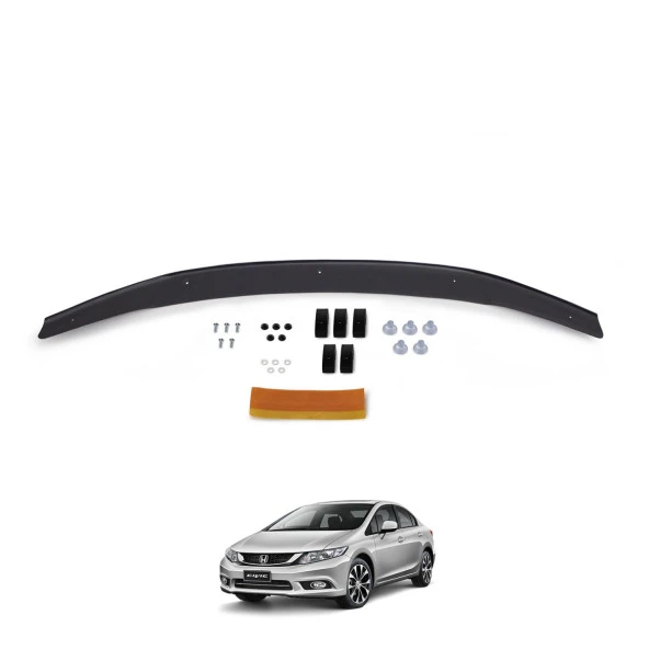 HONDA CİVİC 2012 2013 2014 2015 2016 4MM Kaput Koruyucu Rüzgarlığı - Resim 2
