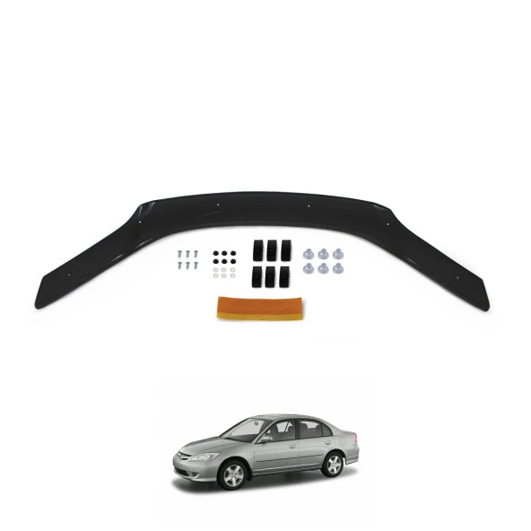 HONDA CİVİC 2001 2002 2003 2004 2005 2006  ÖN Kaput Koruyucu Rüzgarlığı 4MM - Resim 2