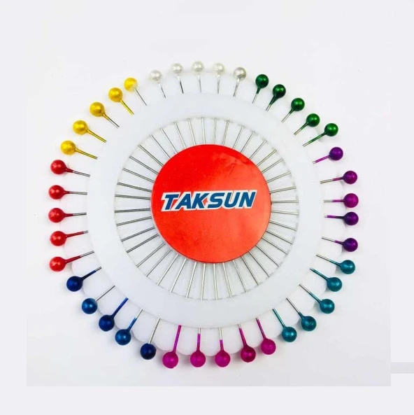 Taksun Renkli Başlı Toplu İğne ürün görseli