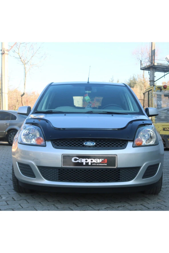 Ford Fiesta Ön Kaput Koruyucu Rüzgarlık 4mm Akrilik (abs) Piano Black 2002 2003 2004 2005 2006 2007 2008