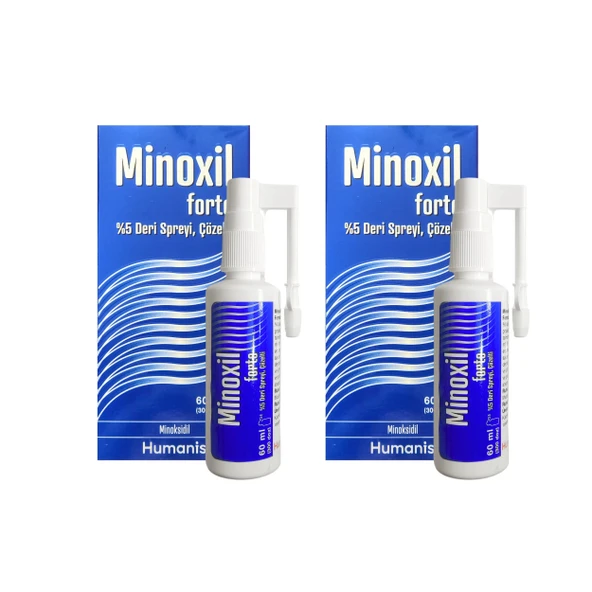 Minoxil Forte Deri Spreyi 5 60 ml 2 Adet
