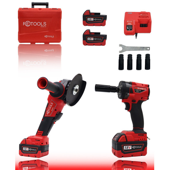 RETOOLS 2'Lİ SET TORKLU VE SPİRAL KIRMIZI