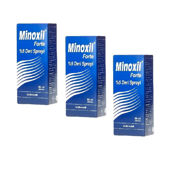 MİNOXIL FORTE %5 SPREY 60 ML( 3ADET)