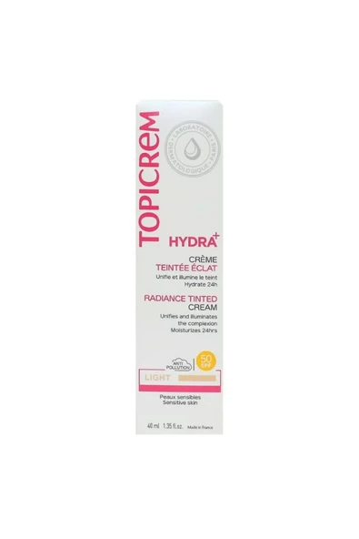 TOPİCREM HYDRA RADİANCE TİNTED CREAM SPF50 40 ML - LİGHT