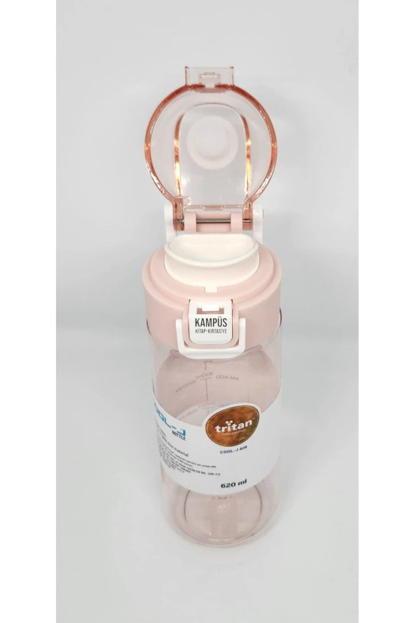 Cool-J Air 620ml Soft Pembe Kilitli Tritan K7546 Matara