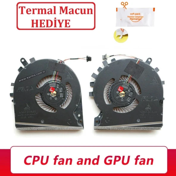 Hp Pavilion Gaming 15-DK2068nt işlemci CPU, Ekran Kartı GPU Fanı, Sağ-Sol SET (1 Takım Fan)