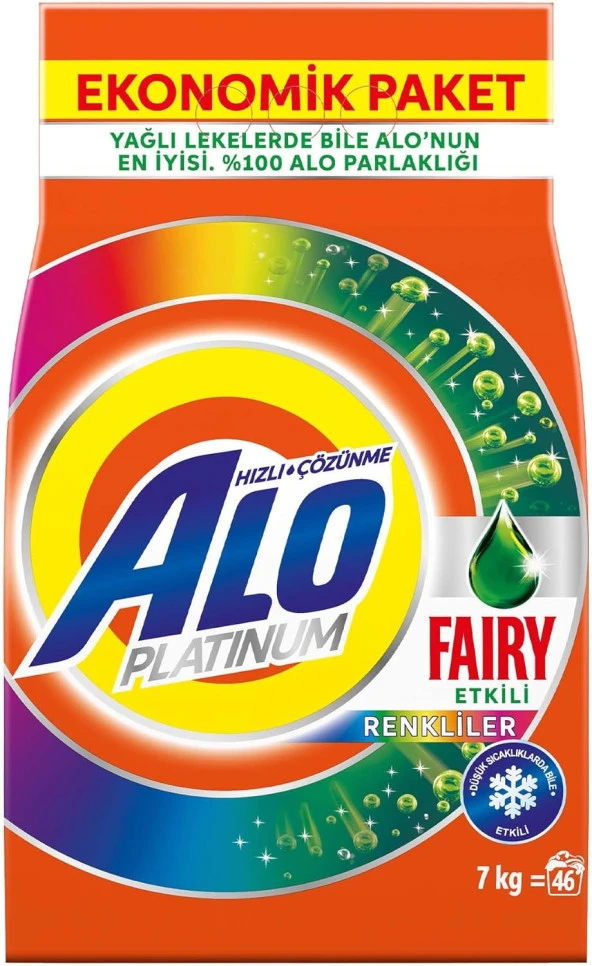 Platinum 7 kg Fairy Etkili Renkliler Hızlı Çözülme Toz Deterjan