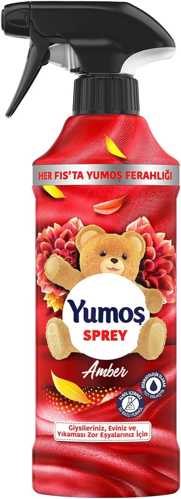 Yumoş Sprey Yıkanması Zor Eşyalar İçin Giysi Spreyi Amber 450 ml