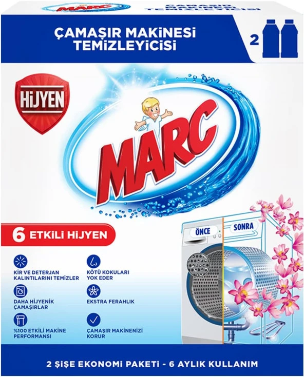 Floral Çamaşır Makinesi Temizleyici & Koruyucu Kireç Önleyici 250 ml (2 x 250 ml)