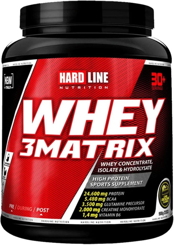 line nutrition Hardline Nutrition WHEY 3MATRIX LİMON CHEESECAKE 908 gr 1 Paket(1 x 1 Adet)