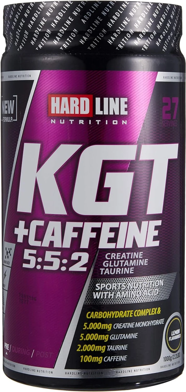 Kgt - Kreatine, Glutamine, Taurin - Limon Aromalı, 1000 Gr