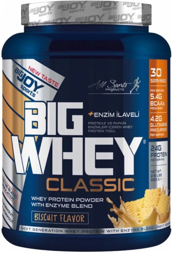 Sports BigWhey Classic Whey Protein, Bisküvi, 915gr