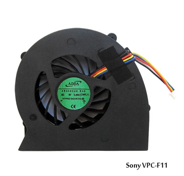 Sony Vaio VPCF1, VPC-F1 Serisi, VPCF11, VPCF12, VPCF13 Notebook Cpu Fan UDQFRRH01DF0