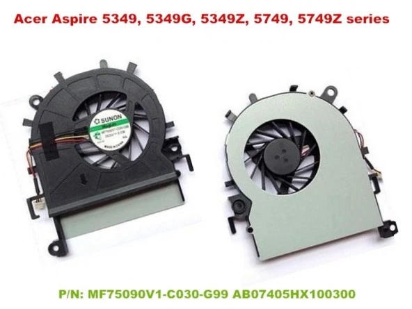Acer Aspire 5349, 5349G, 5349Z, 5749, 5749Z, E732 E732G Notebook Cpu Fanı ürün görseli 1