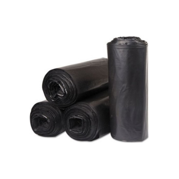 Kalın Çöp Torbası 300 gr X 5 Rulo Siyah Çöp Poşeti 80x110 Cm Jumbo Endüstriyel Çöp Torbası - 2