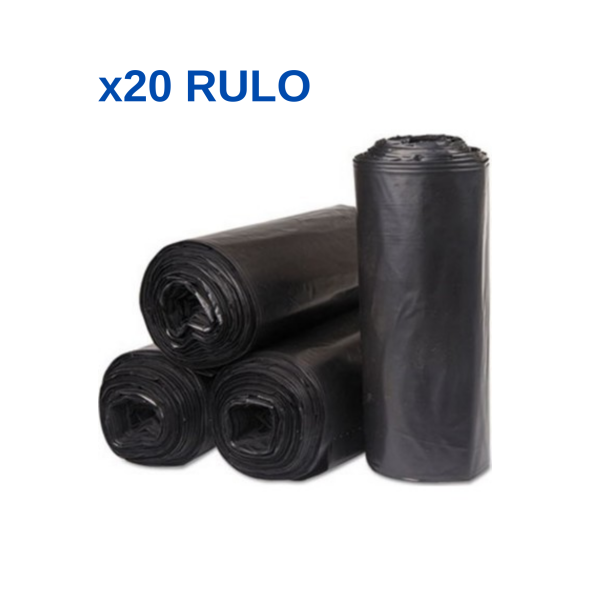 Kalın Çöp Torbası 300 gr X 20 Rulo Siyah Çöp Poşeti 80x110 Cm Jumbo Endüstriyel Çöp Torbası