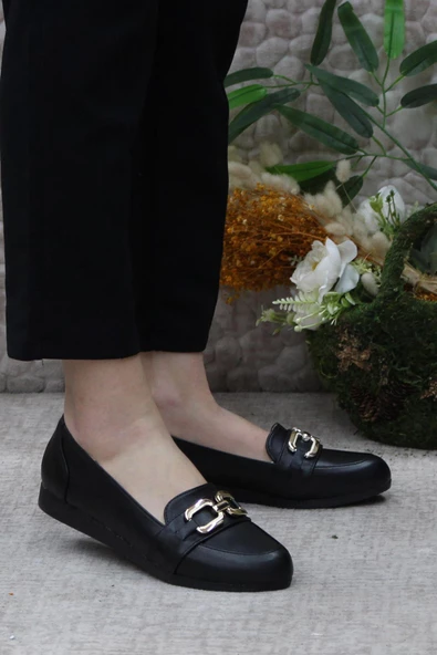 Fort Sdf 42602 Siyah Hafif Rahat Taban Şık Kadın Babet Günlük Ayakkabı ürün görseli