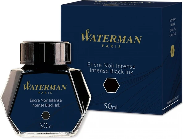 Waterman 50ml Dolma Kalem Mürekkebi Siyah / S0110710 ürün görseli