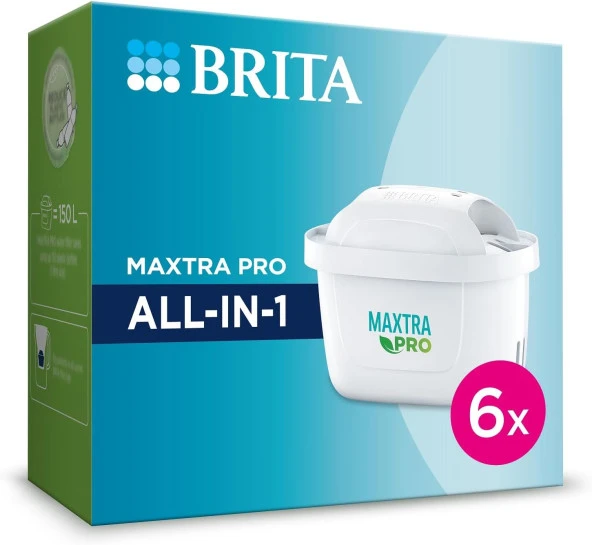 MAXTRA PRO ALL-IN-1 Yedek Su Arıtma Filtresi, 6 lı