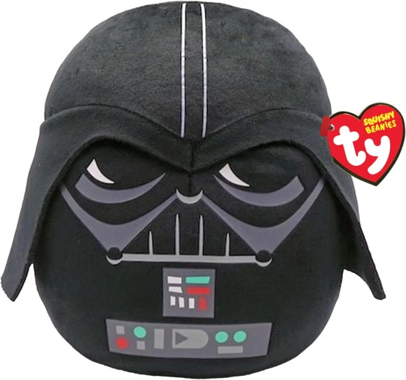 Darth Vader Disney  Squish-A-Boos 10 inç, Lisanslı Beanie Bebek Yumuşak Peluş Oyuncak, Koleksiyon Parçası Pelüş Oyuncak