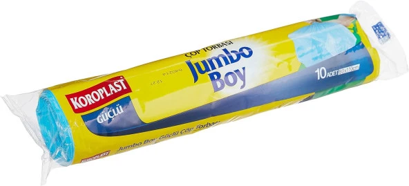 Jumbo Boy Çöp Torbası 10 Adet