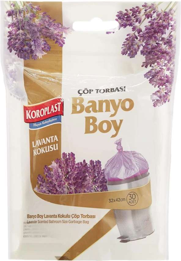 Banyo Boy Lavanta Kokulu Çöp Torbası (1 x 30 adet)