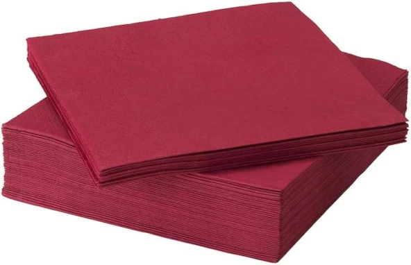 104.025.01 Fantastisk kağıt peçete kırmızı 50 adet 40 x 40 cm, kağıt, 40 x 40 x 0,1 cm