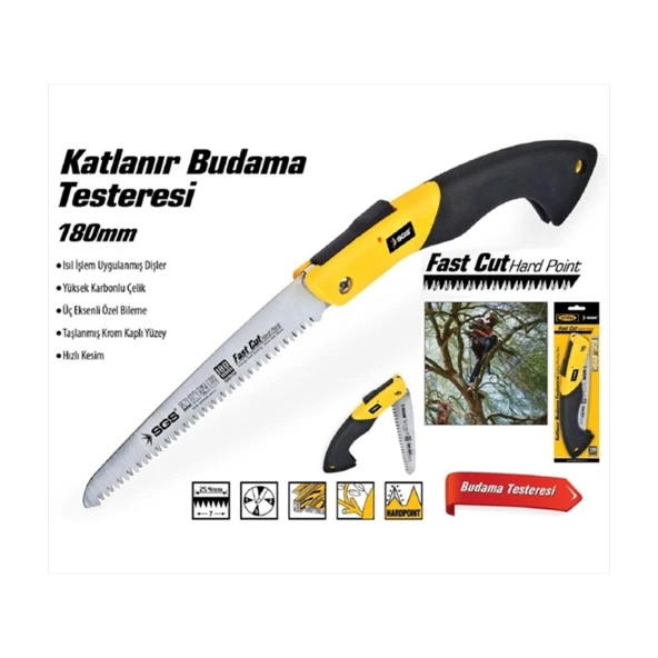 Sgs 1755 Katlanır Budama Testeresi 180mm