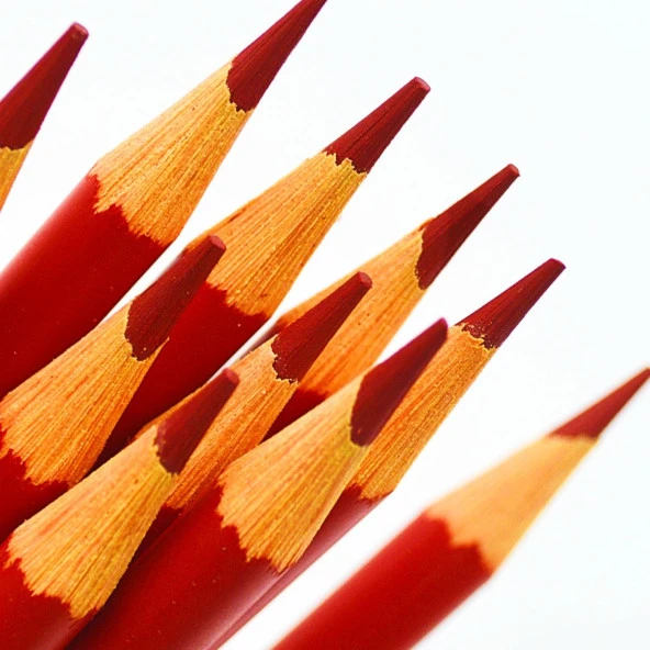 Gen-Of Yuvarlak Kırmızı Kopya Kalemi 12 Adet - 5