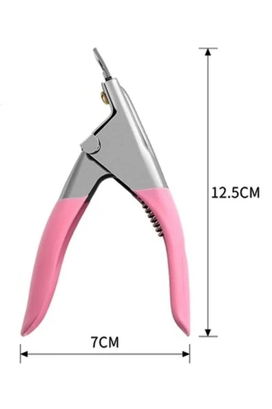 Takma Tırnak Protez Tırnak Pens Kesici Ayarlayıcı Giyotin - Resim 4