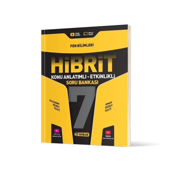 7. Sınıf Fen Bilimleri Konu Anlatımlı Etkinlikli Hibrit Soru Bankası Hız Yayınları
