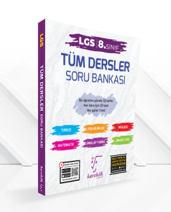 Karekök 8. Sınıf LGS Tüm Dersler Soru Bankası Karekök Yayınları
