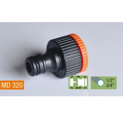 Medalyan Musluk Bağlantı Hortum Adaptörü 1/2 - 3/4 - 2