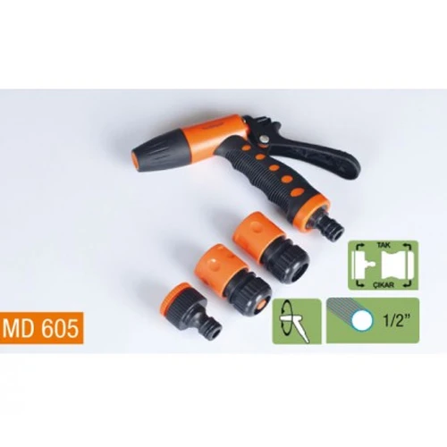 Medalyan Otomatik Bahçe Sulama Tabancası 4Lü Set 1/2 - Resim 2