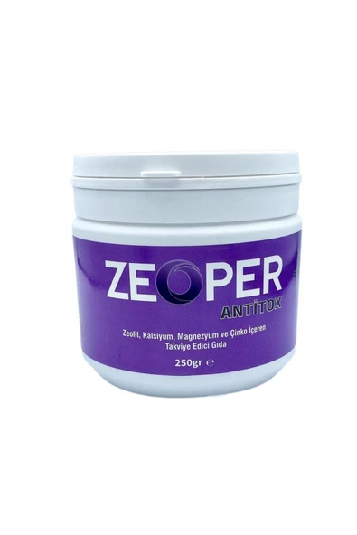 ZEOPER Antitox Zeolit Kalsiyum Magnezyum Ve Çinko Içerikli 250 gr