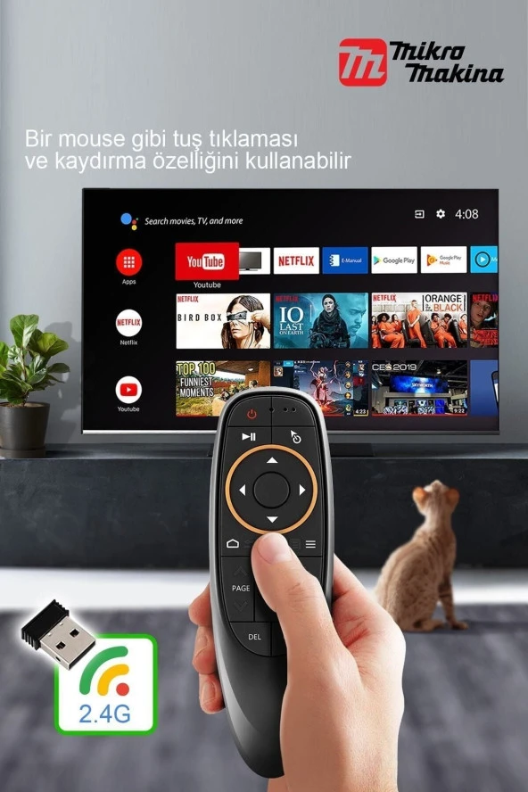 G10 Hava Fare/ses Yardimci Medya Uzaktan Kumanda - - 5