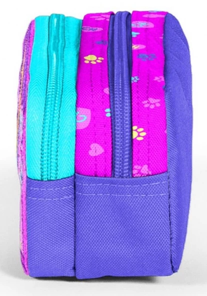 Coral High Kedi Köpek İki Bölmeli Kalem Çantası - Kız Çocuk - Resim 2